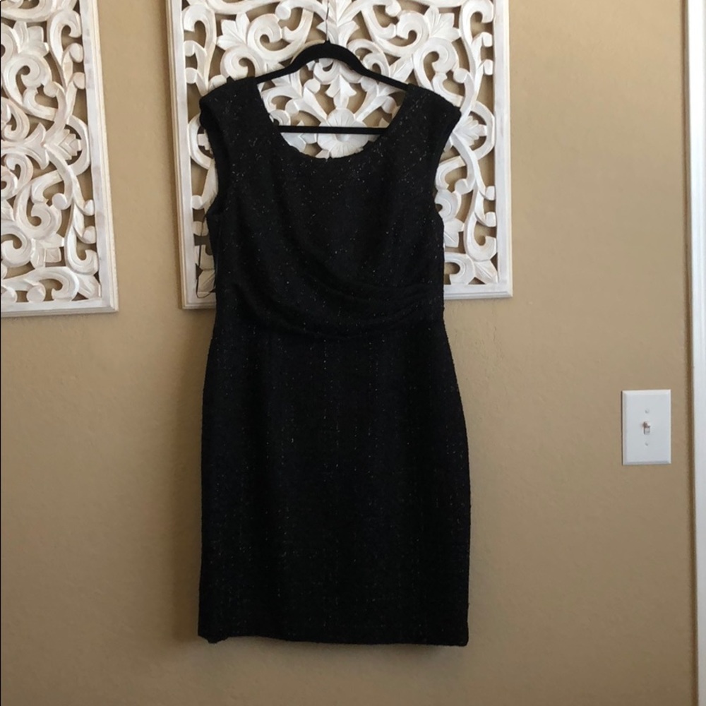 Kay Unger textured shimmer dress